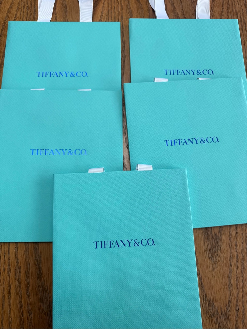 Tiffany & Co. Blue Gift Bags (Set of 5)